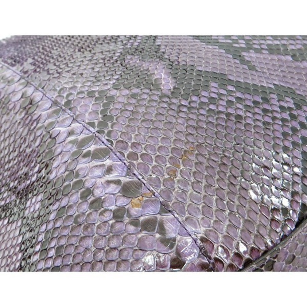 Prada Python Leather Tote Bag Purple - image 7